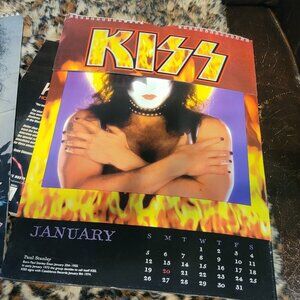 Kiss Band 1996 Kiss My A Calendar Collectible